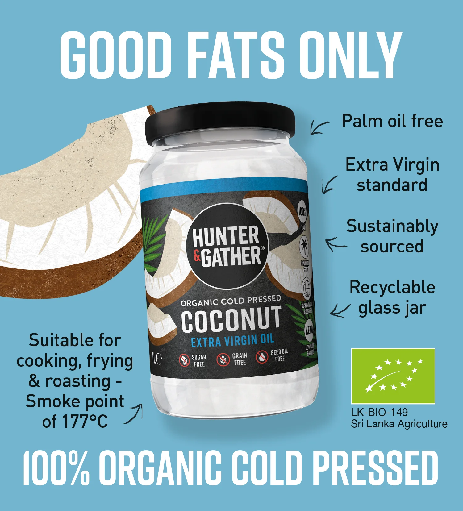 Extra Virgin Organic Coconut Oil - Image 3