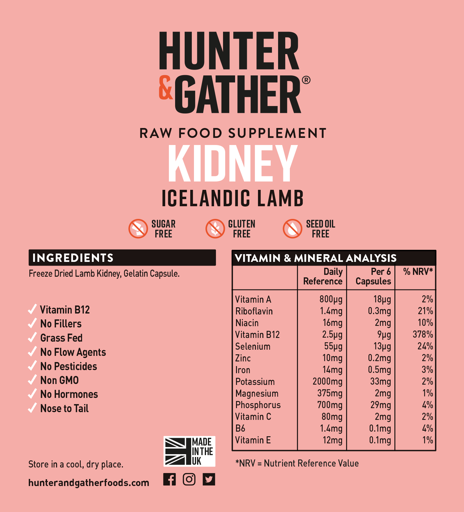 KIDNEY Capsules - 100% Grass Fed Lamb Kidney - Image 4