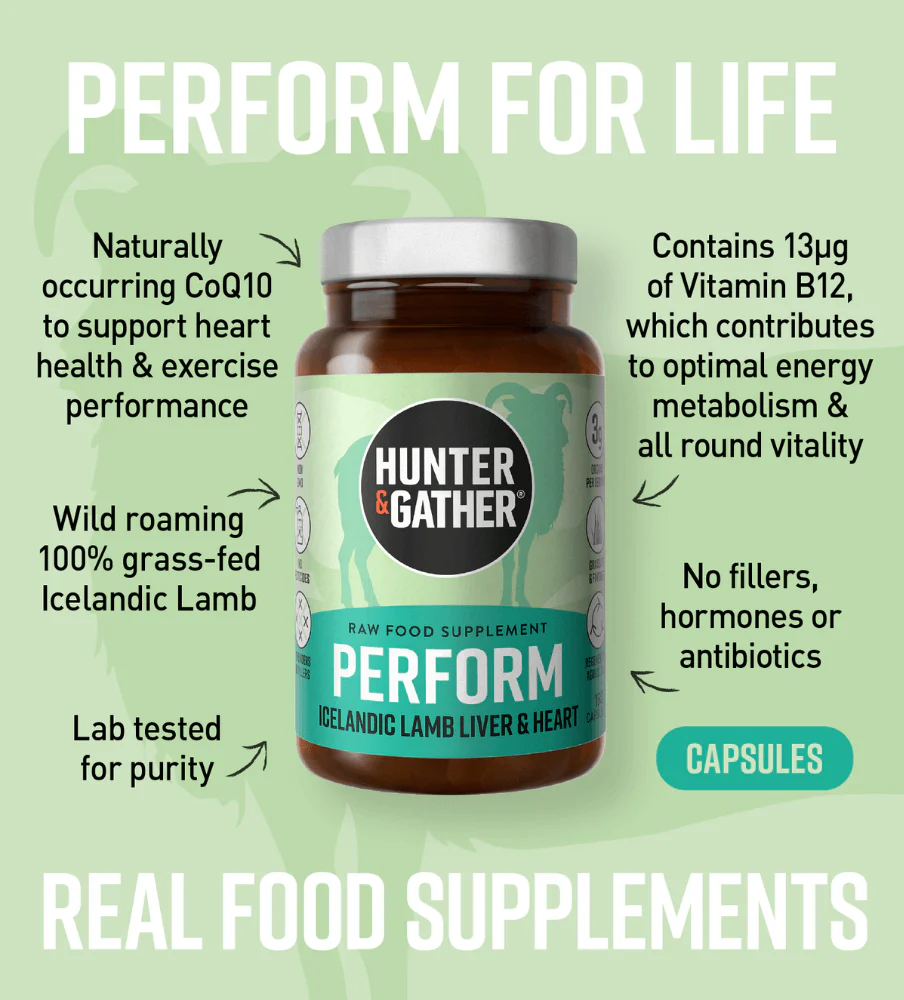PERFORM Capsules - 100% Grass Fed Lamb Liver & Heart - Image 3